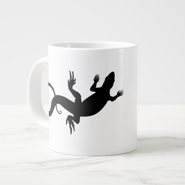 Lizard Art Coffee Cup Cool Reptile Lizard Tasse (Vorderseite Links)