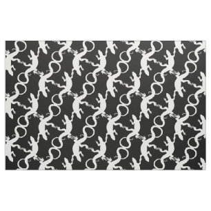 Lizard Art Fabric Reptile Lizard Musterstoffe Stoff