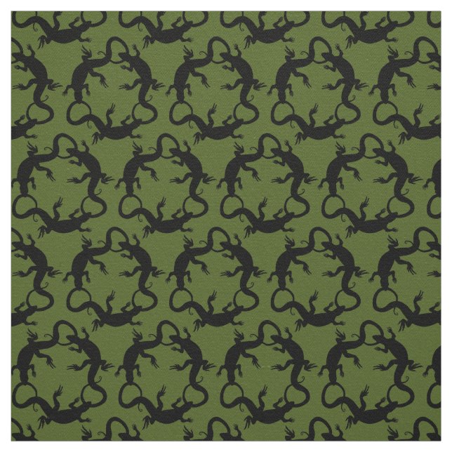Lizard Art Fabric Reptile Lizard Musterstoffe Stoff (Muster)