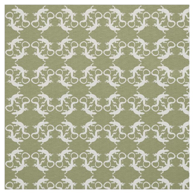Lizard Art Fabric Reptile Lizard Musterstoffe Stoff (Muster)