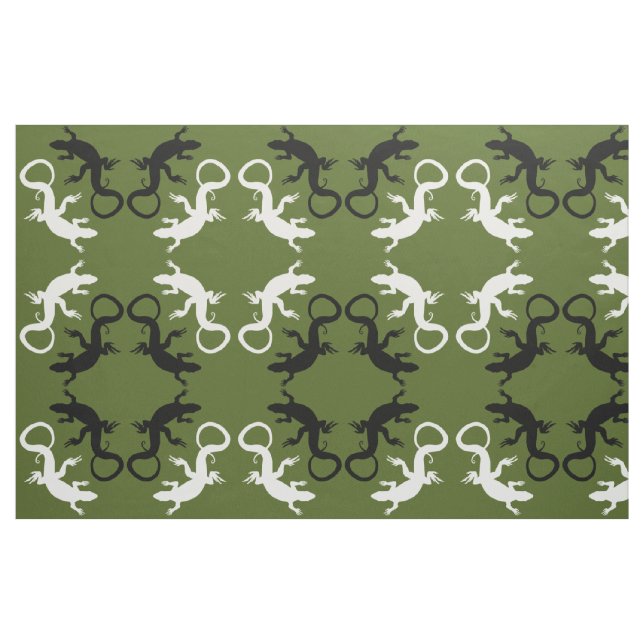Lizard Art Fabric Reptile Lizard Musterstoffe Stoff (Fat Quarter (45,7 x 55,9 cm))