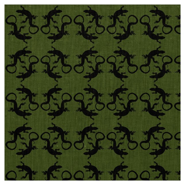 Lizard Art Fabric Reptile Lizard Musterstoffe Stoff (Muster)