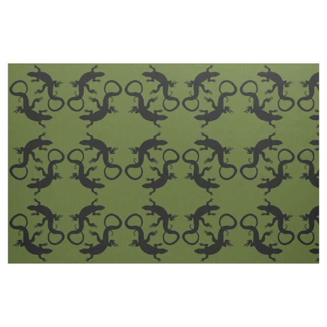 Lizard Art Fabric Reptile Lizard Musterstoffe Stoff (Fat Quarter (45,7 x 55,9 cm))
