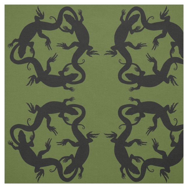 Lizard Art Fabric Reptile Lizard Pattern Fabrics Stoff (Muster)