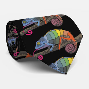 LIZARD ART FUNNY MEN'S Neck Tie Krawatte