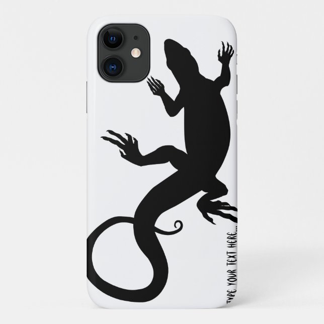 Lizard Art iPhone Case Personalisiert Reptile Case (Rückseite)