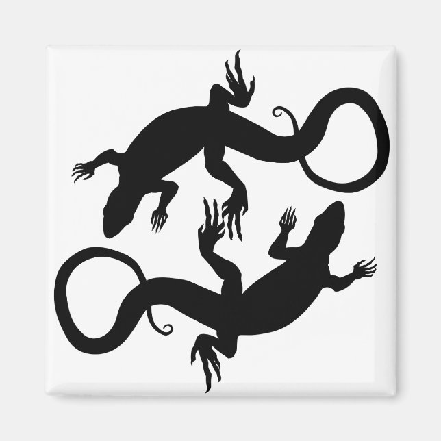Lizard Art Kühlschrankmagnet Magnet (Vorne)