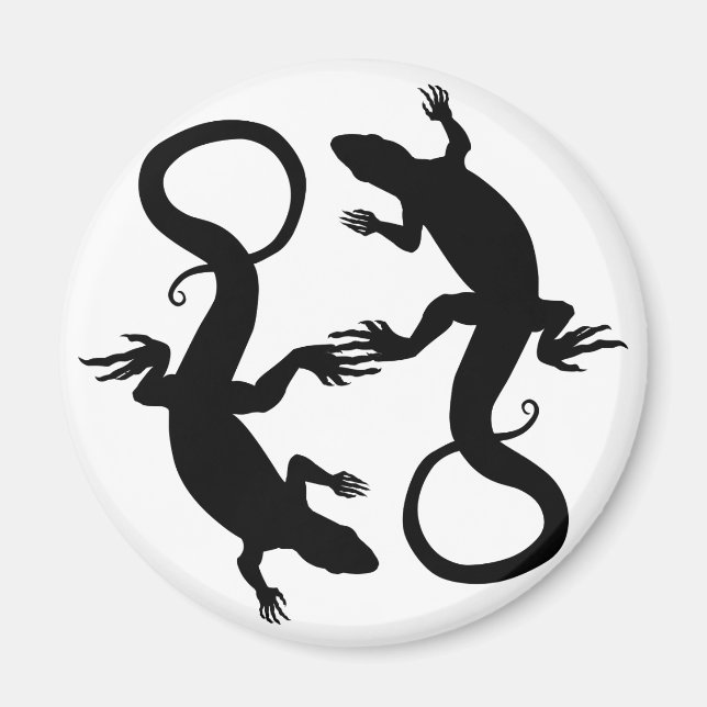 Lizard Art Kühlschrankmagnet Reptile Gifts & Magne Magnet (Vorne)