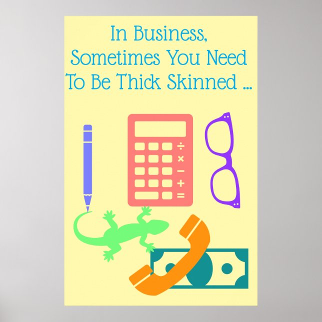 Lizard at Work Poster (Vorne)