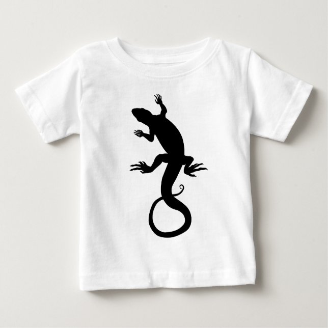 Lizard Baby T - Shirt Niedlich Reptile Art Shirts (Vorderseite)