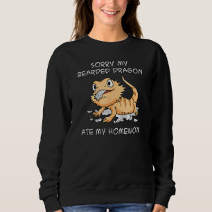 Lizard Beardie Ate Meine Hausaufgaben Niedlich Bar Sweatshirt