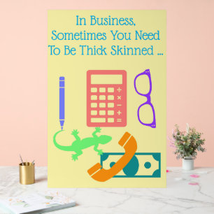 Lizard bei der Arbeit Acrylschild