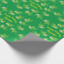 Lizard Birthday Party Geschenkpapier