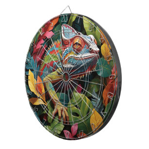 Lizard Blätter & Color Dart Board Dartboard Dartscheibe