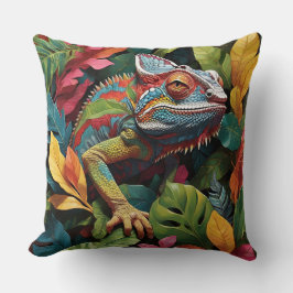 Lizard-Blätter und Farbe Kissen