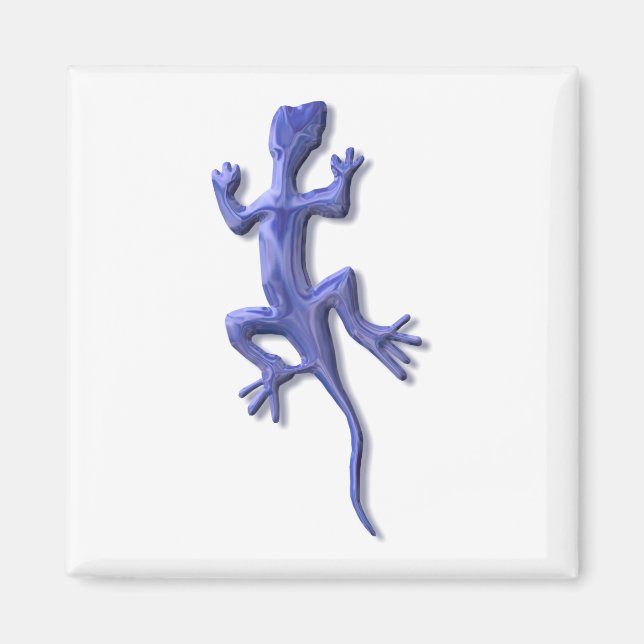 Lizard-Blau Magnet (Vorne)