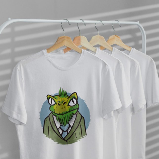 Lizard Cartoon Anzug T-Shirt (Von Creator hochgeladen)