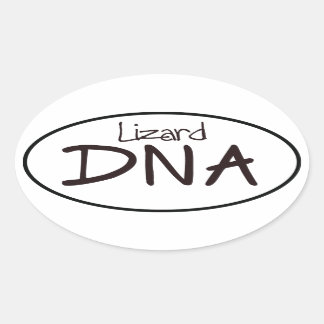 Lizard DNA Euro Oval Aufkleber Decal