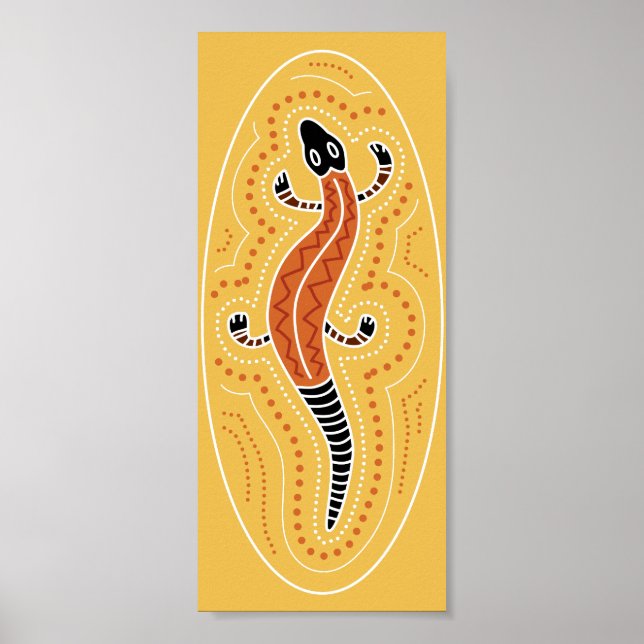 Lizard Dotted Design Poster (Vorne)
