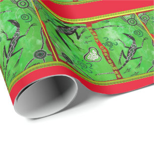 Lizard Dreaming Weihnachtswrapping Paper Geschenkpapier