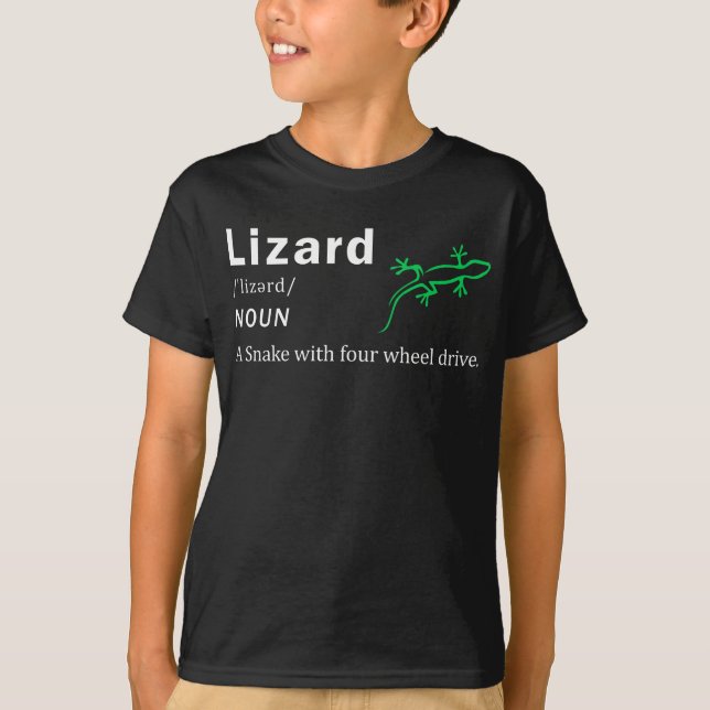 Lizard eine Schlange mit Vier-Rad-Antrieb Lizard T-Shirt (Vorderseite)