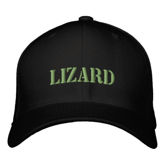 LIZARD EMBROIDERTE BASEBALL HAT BESTICKTE BASEBALLKAPPE (Vorderseite)