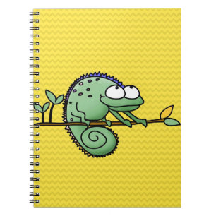 Lizard Funny Cartoon Illustration Notizblock