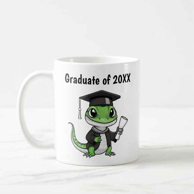 Lizard Gecko Abschluss Personalisiert Kaffeetasse (Links)