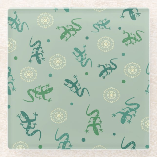 Lizard Glasuntersetzer (Vorderseite)