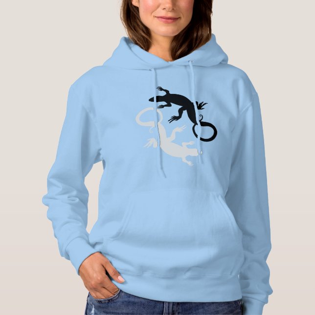 Lizard Hoodies Reptile Art Hooded Sweatshirts Gesc (Vorderseite)