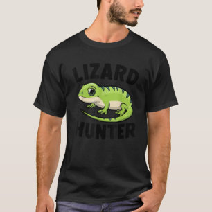 Lizard Hunter Funny Crested Gecko Boys Girls Kinde T-Shirt