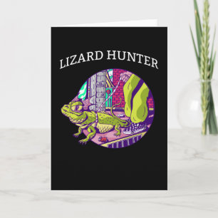 Lizard Hunter Green Gecko Iguana Gekko Men Lizard Karte