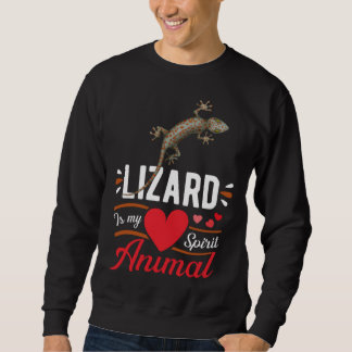 Lizard is My Spirit Animal Love Cute Lizard  Kid Sweatshirt