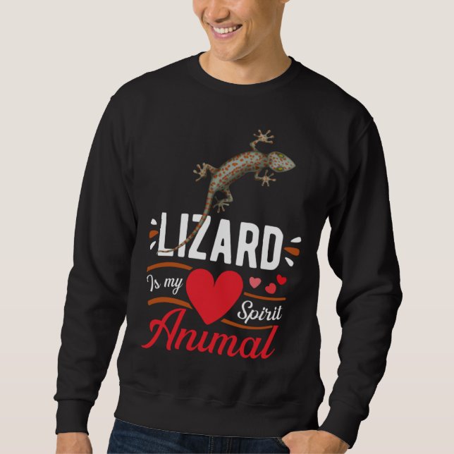 Lizard is My Spirit Animal Love Cute Lizard  Kid Sweatshirt (Vorderseite)
