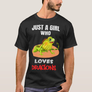 Lizard Just A Girl, der Lizards für Lizard Liebe T-Shirt