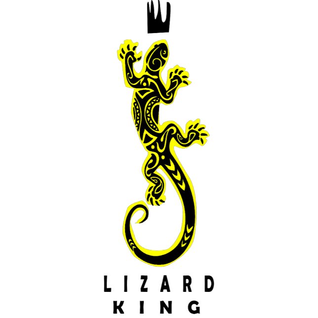 Lizard King Design auf T - Shirt (lizard king)