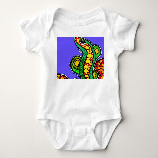 Lizard Liebe Baby Strampler (Vorderseite)