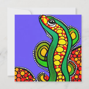 Lizard Liebe Feiertagskarte