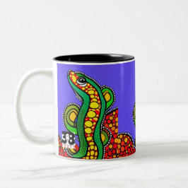 Lizard Liebe Zweifarbige Tasse