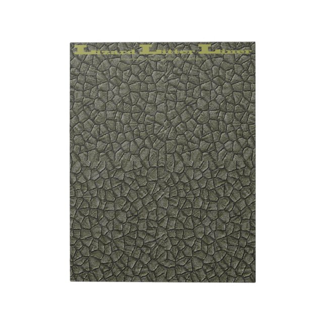 Lizard Litter Liner Green Scale Notizblock (Rotiert)