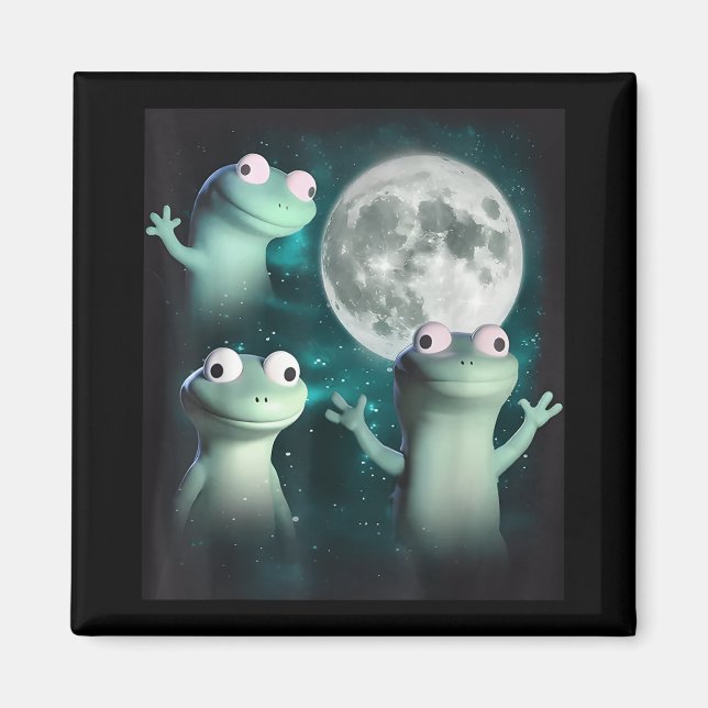 Lizard Lizard Lizard Funny Lizard Moon Trending Me Magnet (Vorne)