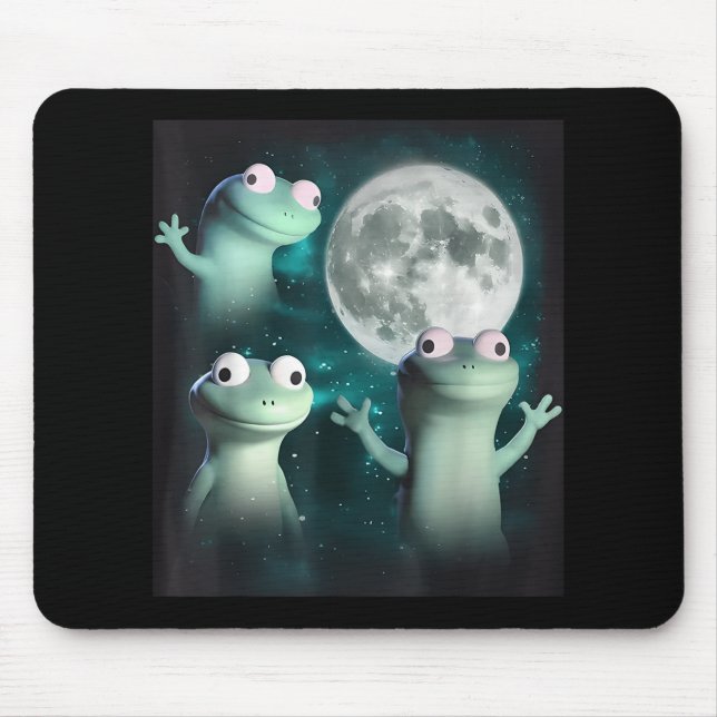 Lizard Lizard Lizard Funny Lizard Moon Trending Me Mousepad (Vorne)