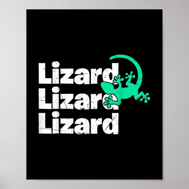 Lizard Lizard Lizard Funny Meme _2 Poster (Vorne)