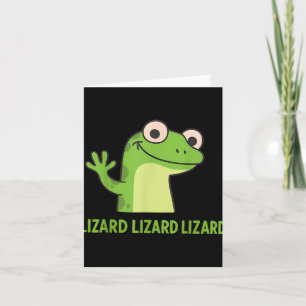 Lizard Lizard Lizard Funny Weirdcore Animal Meme G Karte