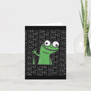 Lizard Lizard Lizard Funny Weirdcore Animal Meme G Karte
