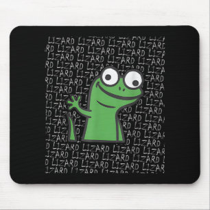 Lizard Lizard Lizard Funny Weirdcore Animal Meme G Mousepad