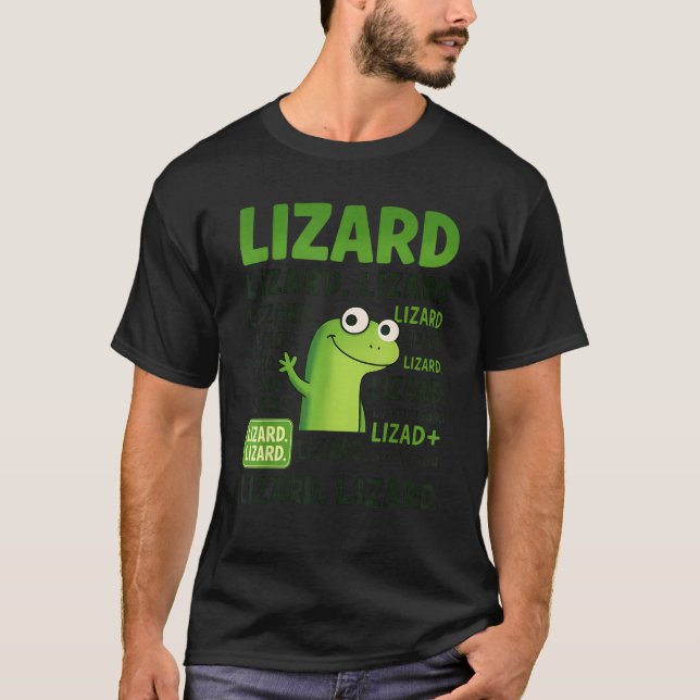 Lizard Lizard Lizard Funny Weirdcore Animal Meme G T-Shirt (Vorderseite)