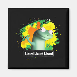 Lizard Lizard Lizard Shirt Funny Weirdcore Magnet
