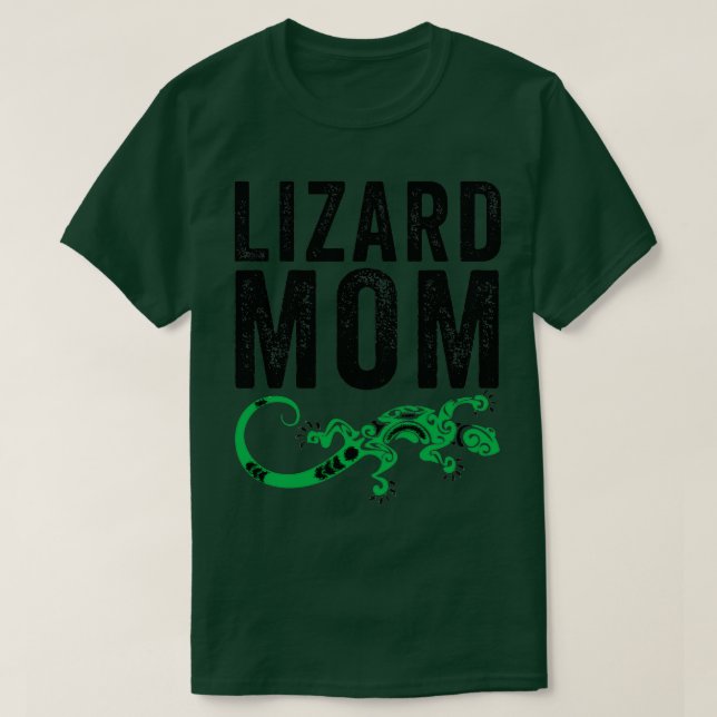 Lizard Mama Funny Gecko Reptile Lover Mutter 2 T-Shirt (Design vorne)