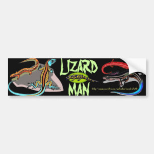 "Lizard Man" Autoaufkleber